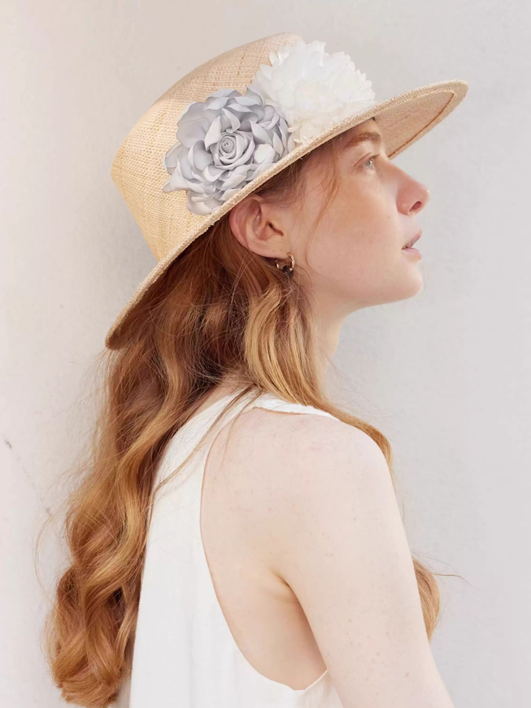 Flower Design Straw Hat