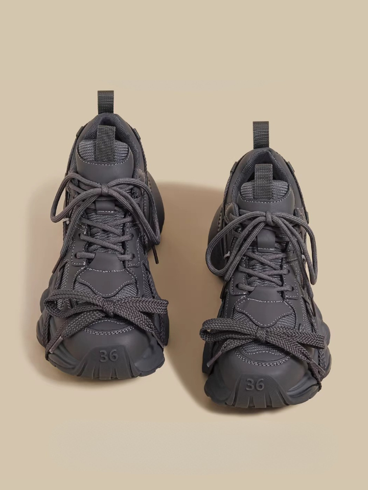 Ribbon Accent Chunky Sneakers（〜25.0cm）