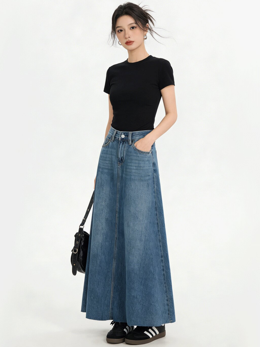 A-Line Denim Skirt