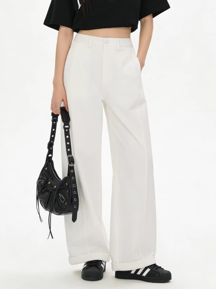 Front Seam Wide Pants