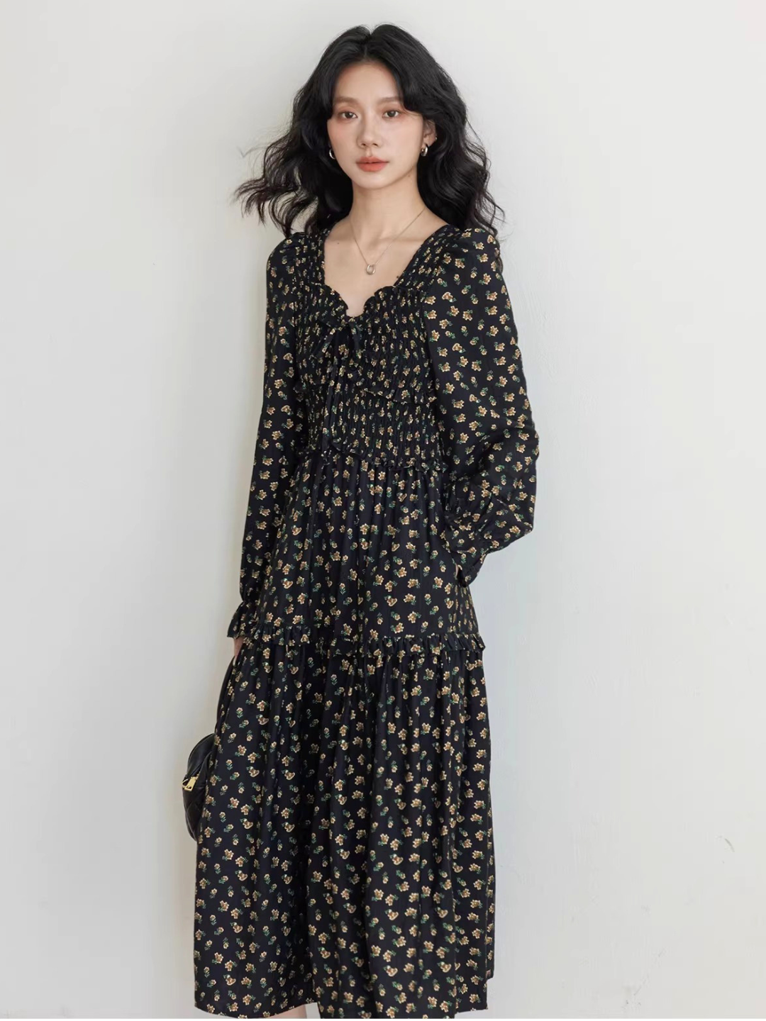 Floral Smocked Tiered Dress