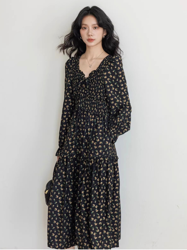 Floral Smocked Tiered Dress