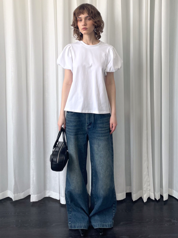 〈Pre Order〉【Loose Smell】Balloon Sleeve Design Tee