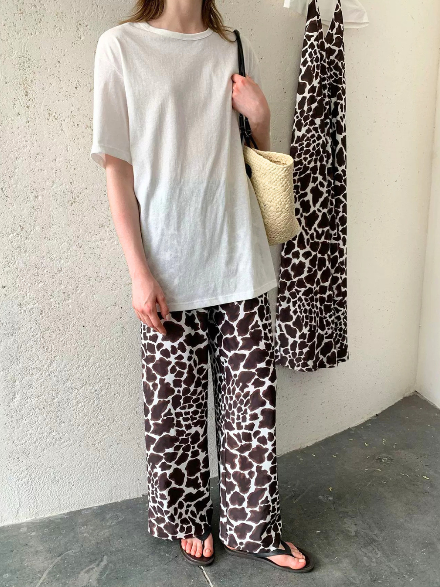 Abstract Print Easy Pants