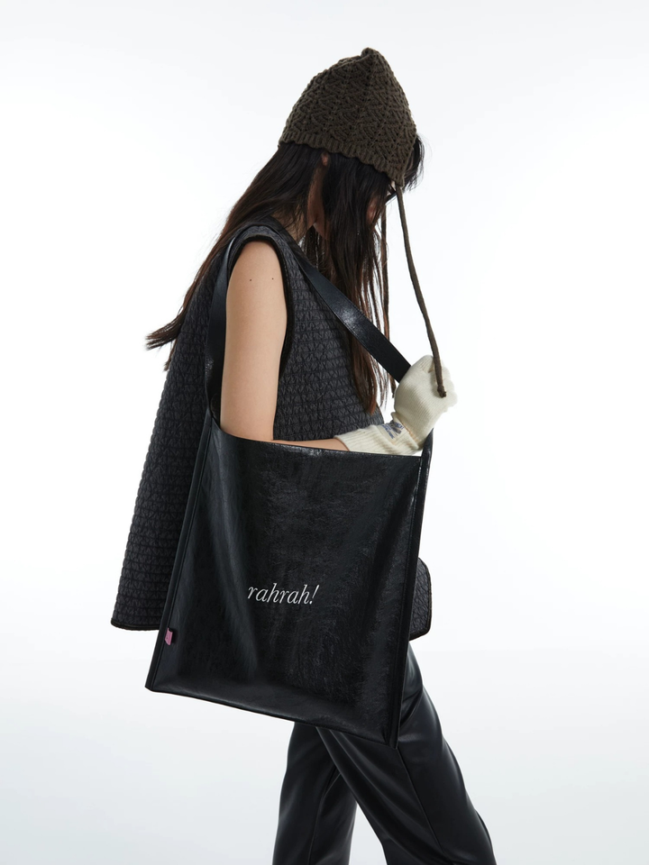 〈Pre Order〉【DIRTY SIX】Flat Leather Tote Bag