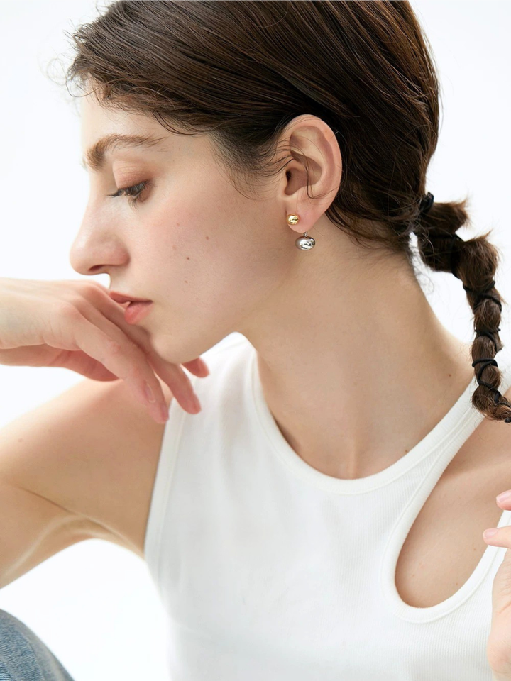 【EGO ACC】Dual Drop Bean Pierce
