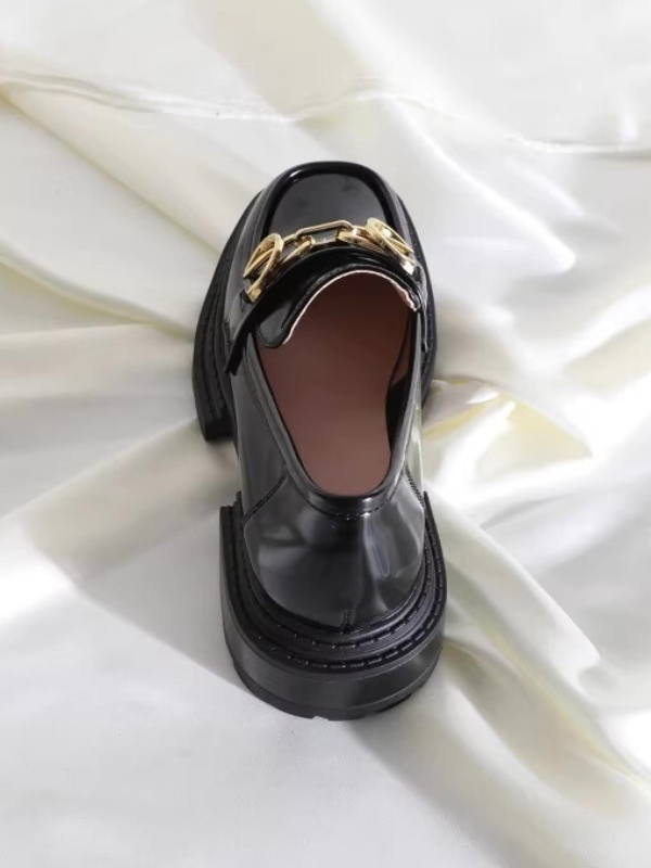 Gold Chain Chunky Loafers