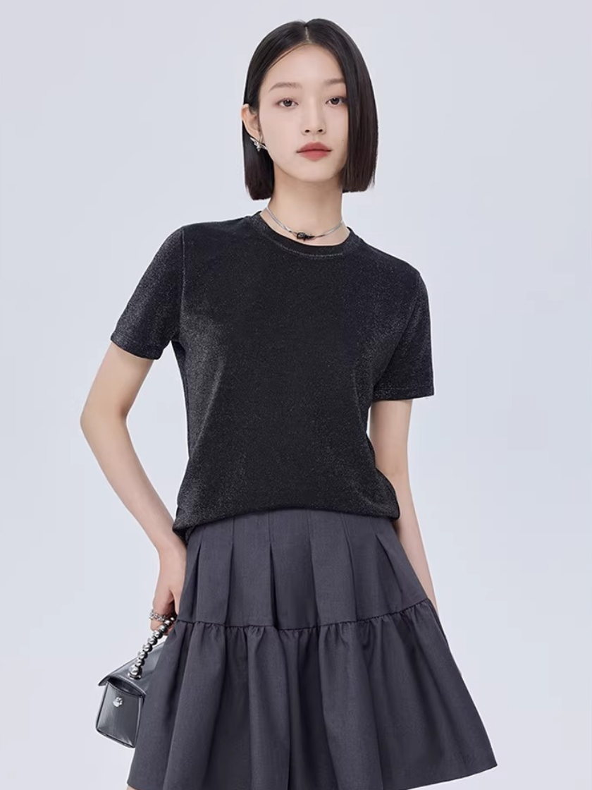Shimmer Velvet T-Shirt