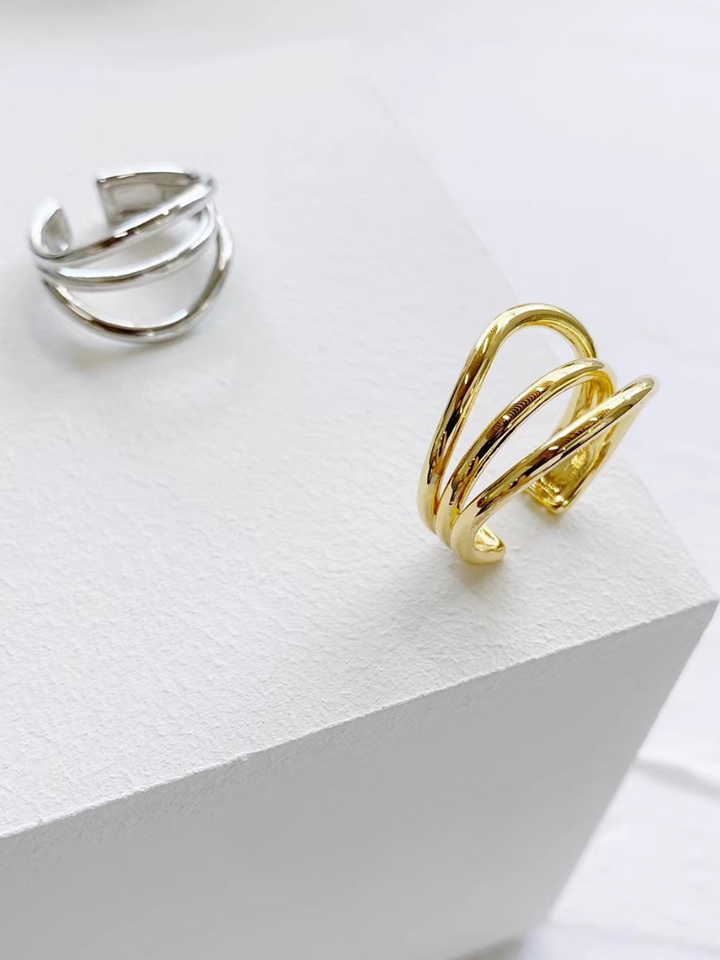 【EGO ACC】Fluid Triple Line Ring