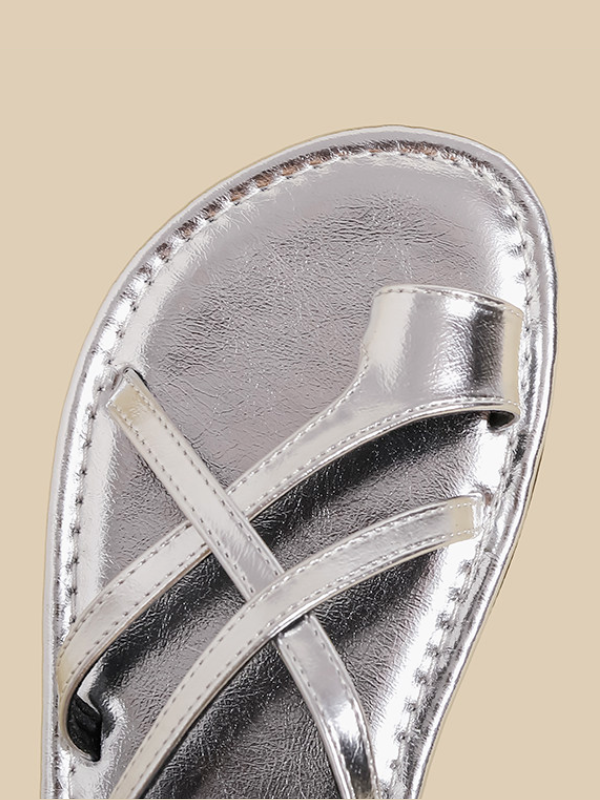 Cross Strap Toe Ring Sandals（〜25.0cm）