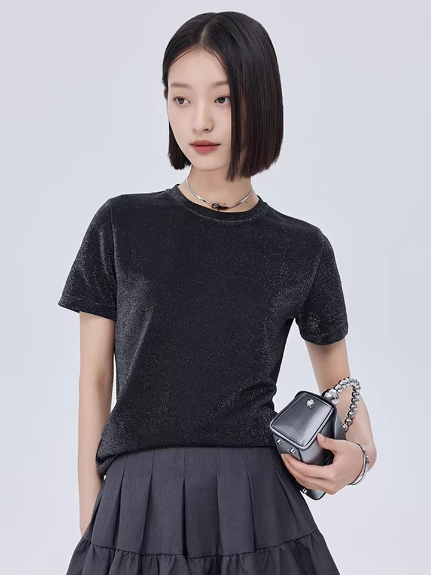 Shimmer Velvet T-Shirt