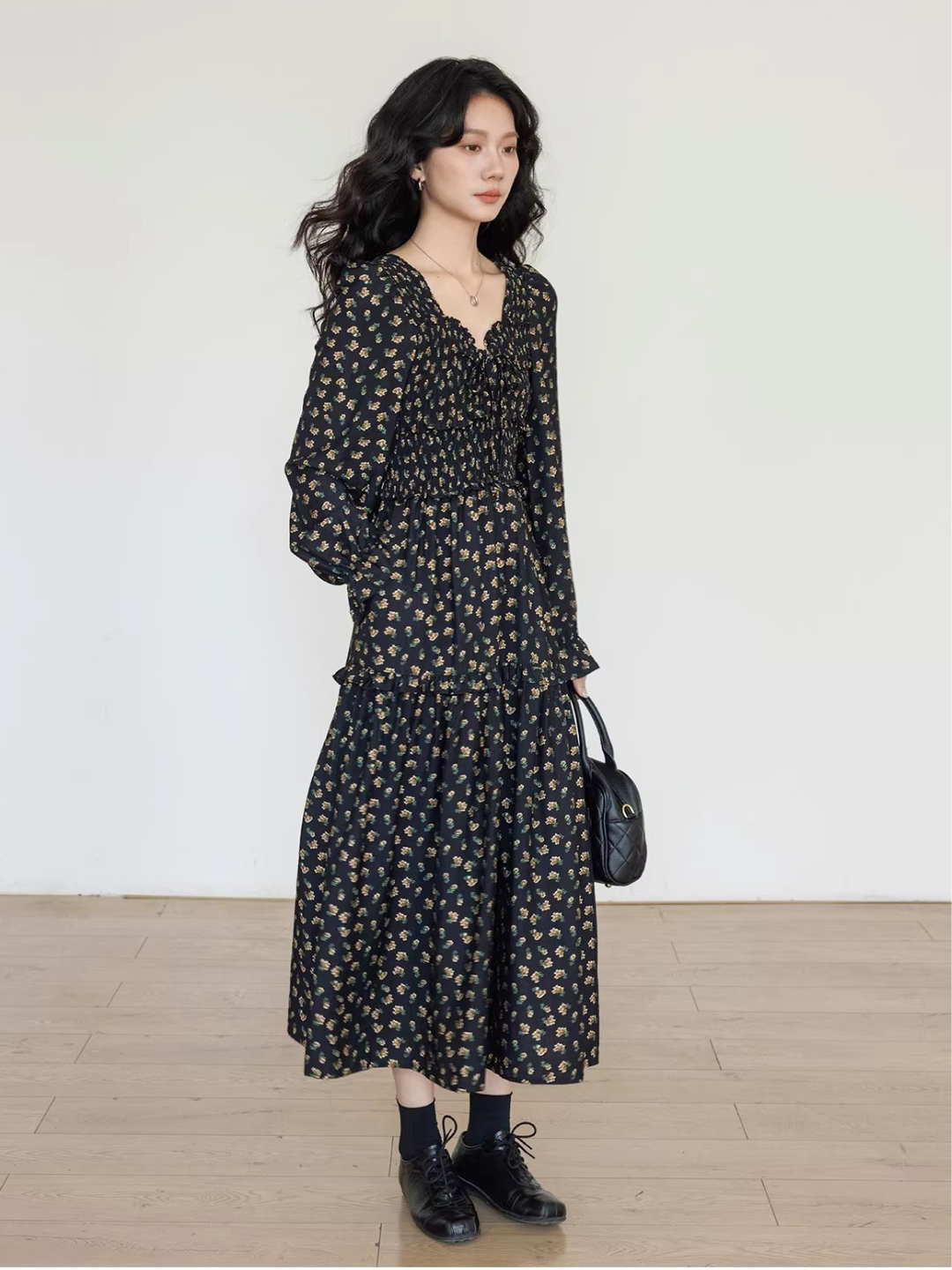 Floral Smocked Tiered Dress