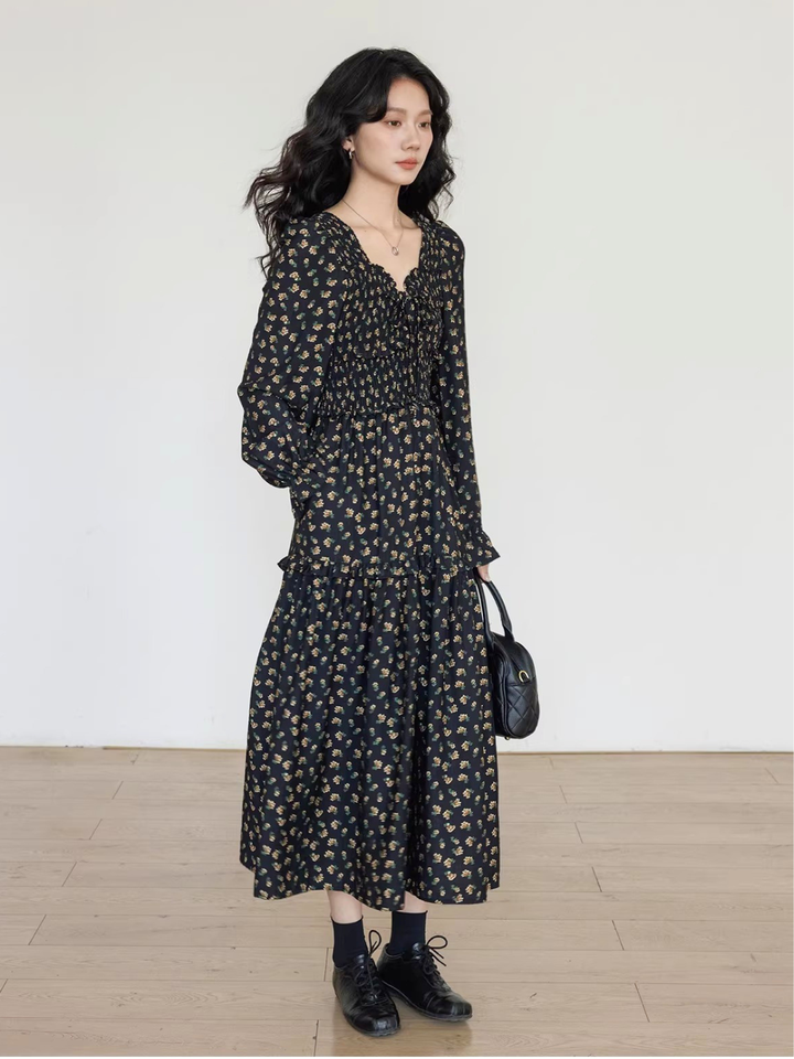 Floral Smocked Tiered Dress