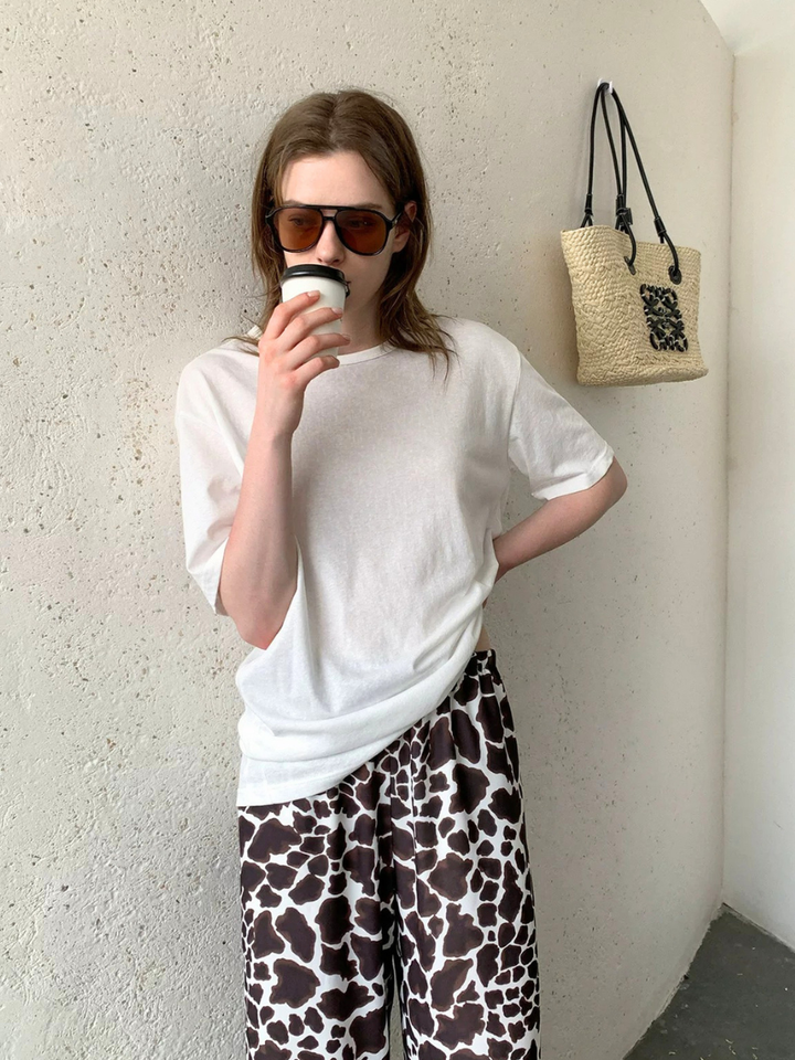 Abstract Print Easy Pants
