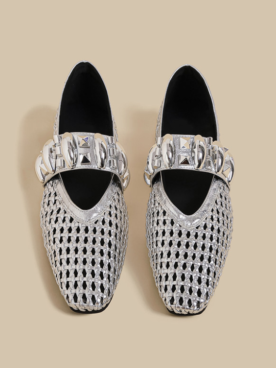 Ornament Mesh Flats（〜25.0cm）