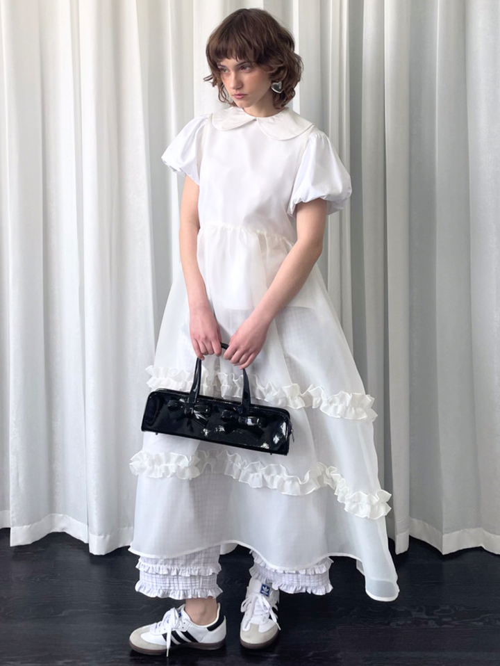 【Loose Smell】Sheer Frill Dress