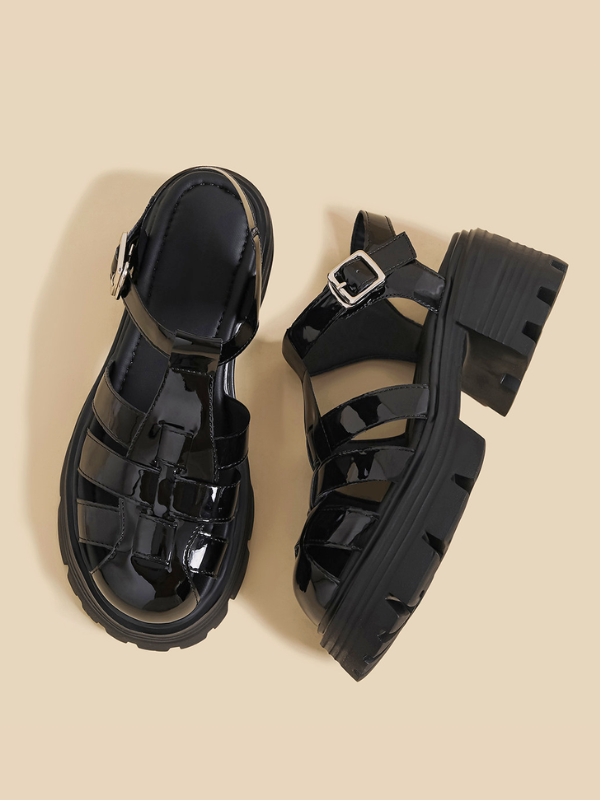 Patent Platform Ghurka Sandals（22.0cm〜）