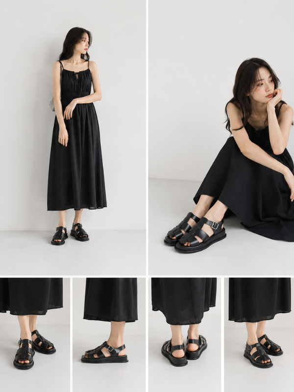 Minimal Platform Gurkha Sandals