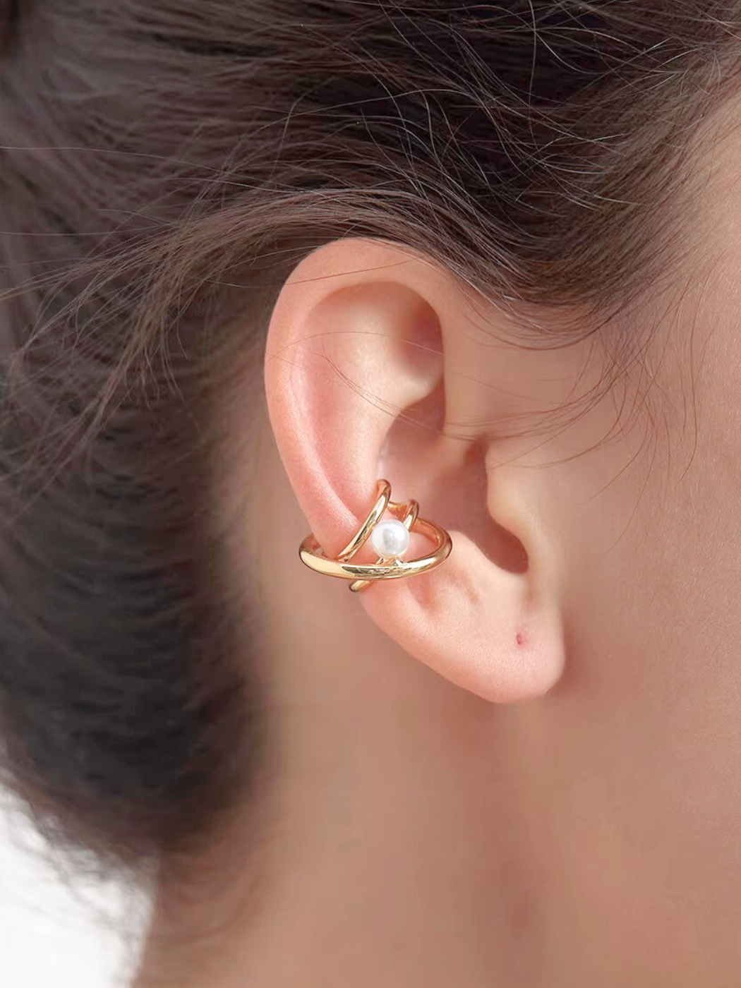 【EGO ACC】Pearl Orbit Ear Cuff