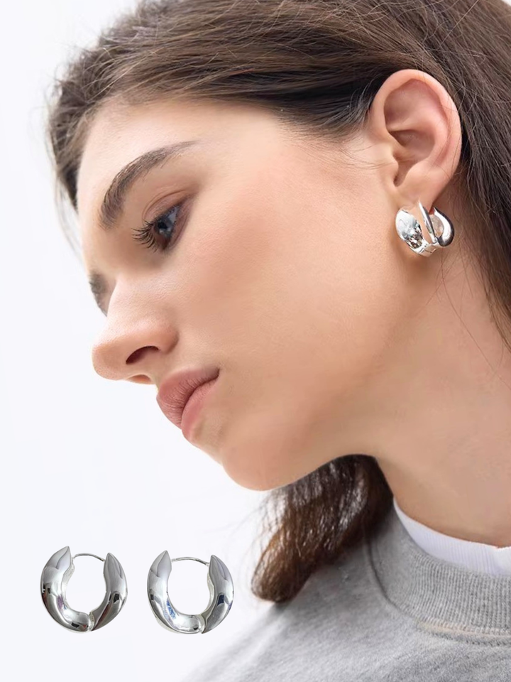 【EGO ACC】Sculpted Volume Hoop Pierce