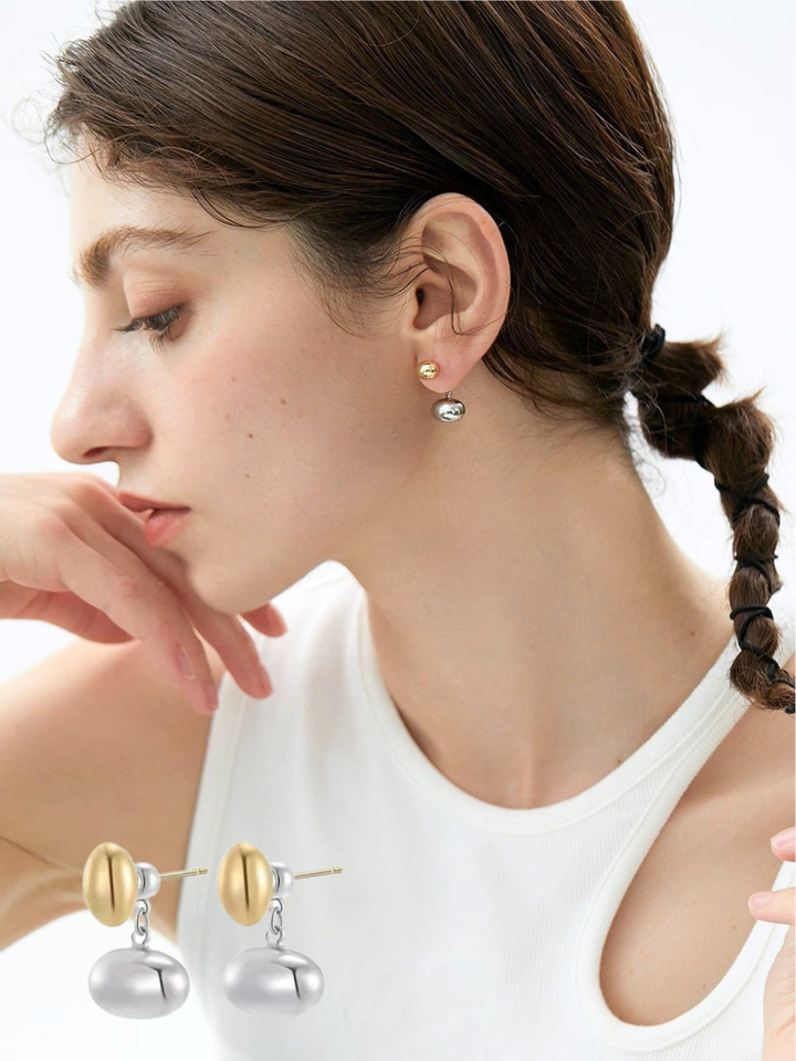 【EGO ACC】Dual Drop Bean Pierce