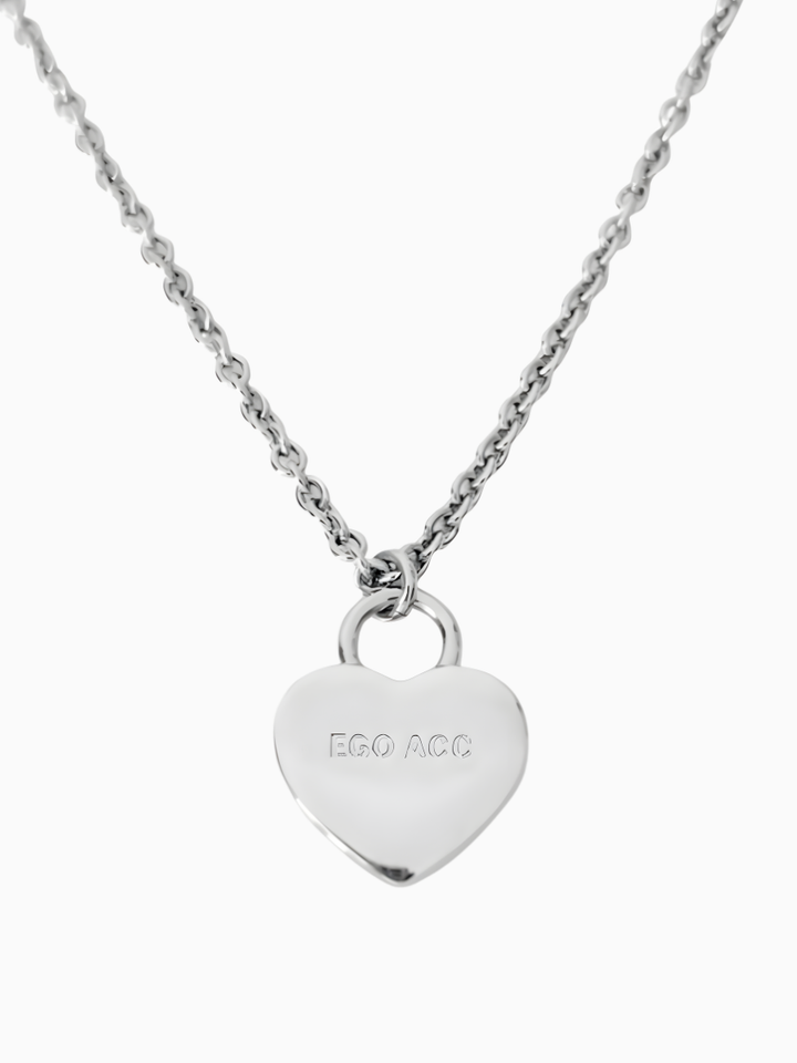 【EGO ACC】Polished Heart Chain Necklace