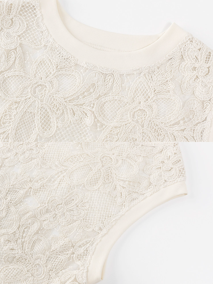 Floral Lace Layered Dress
