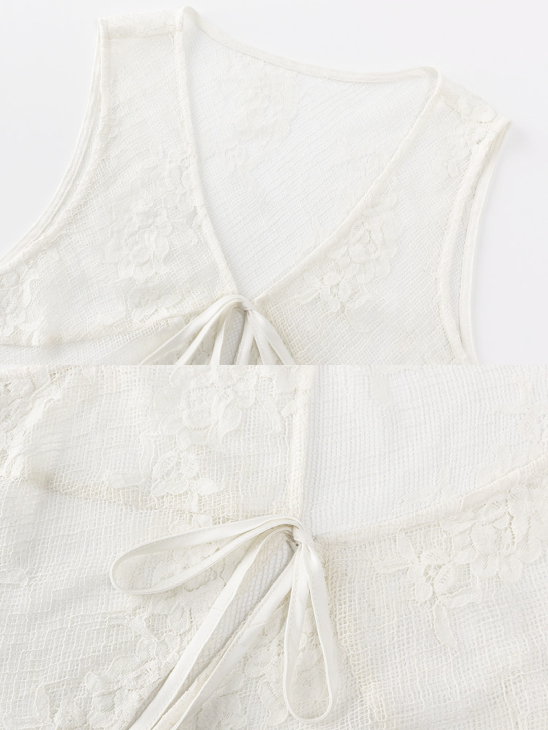 〈Pre Order〉Floral Lace Long Gilet