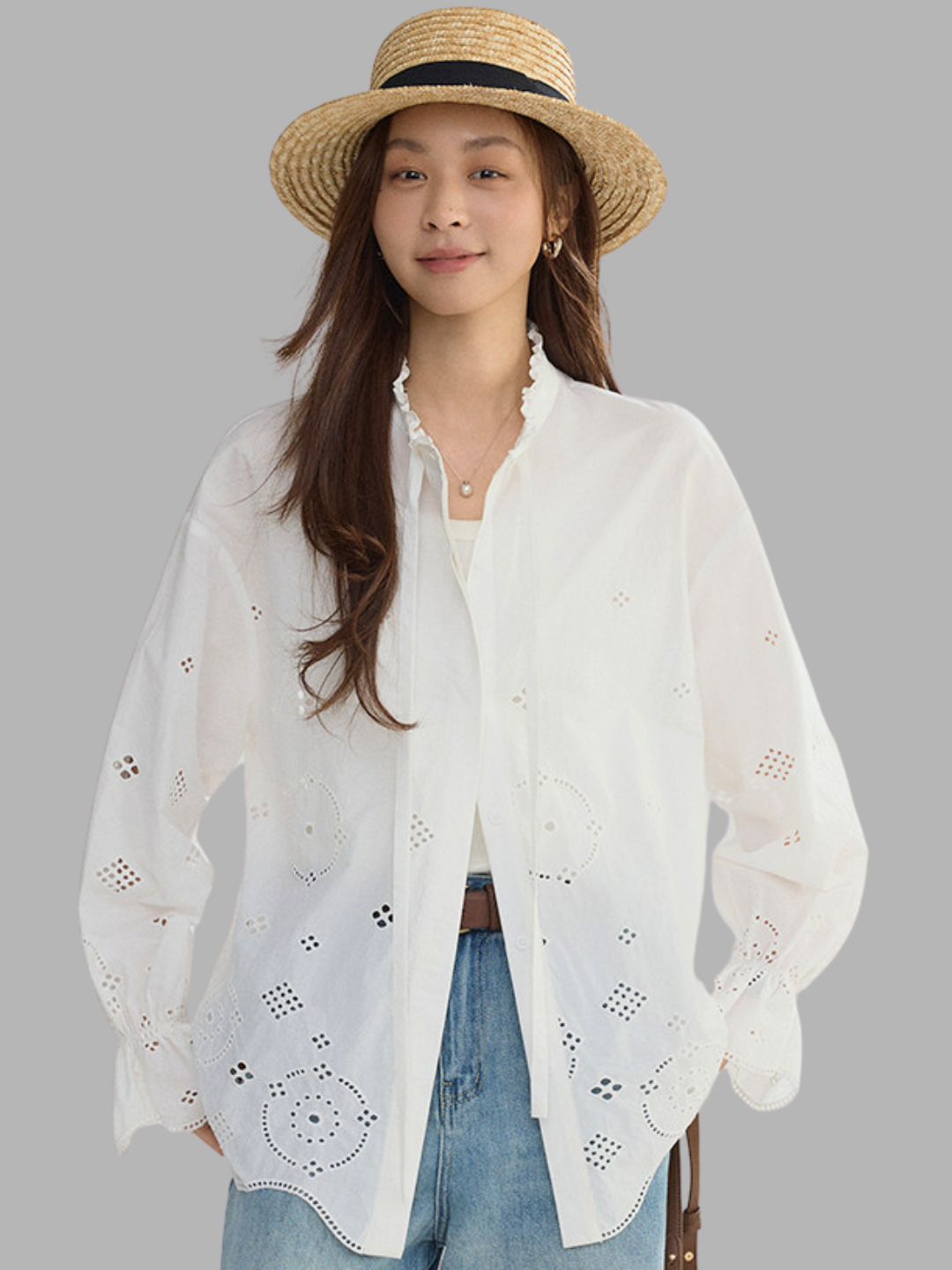 〈Pre Order〉Cutwork Embroidery Blouse